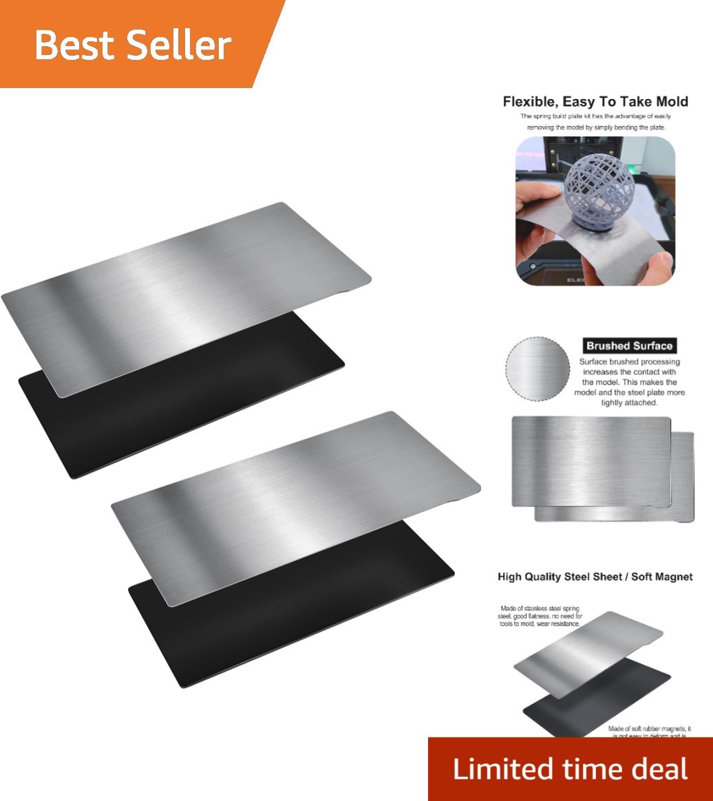 Precision Engineered Magnetic 3D Printer Plates - 160x94mm for Durable Prints