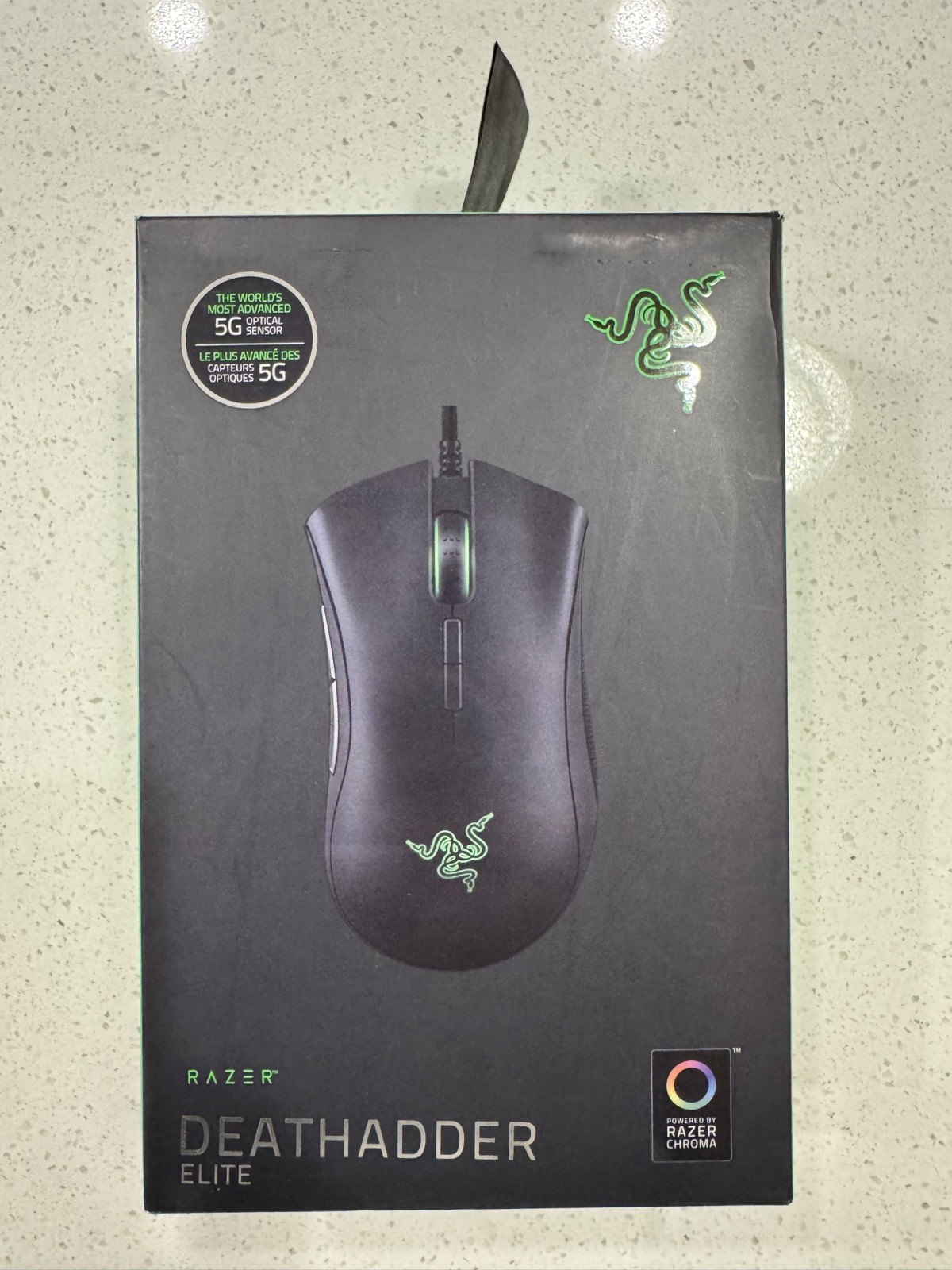Razer DeathAdder Elite Gaming Mouse: 16,000 DPI, RGB, 7 Programmable Button