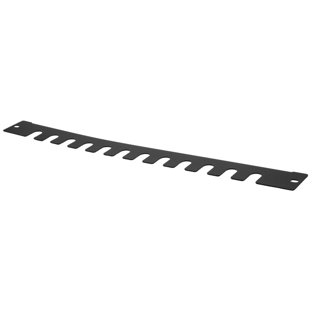 2pcs Single-Sided Fishbone Cable Manager, 19” Cold Rolled Steel Panel