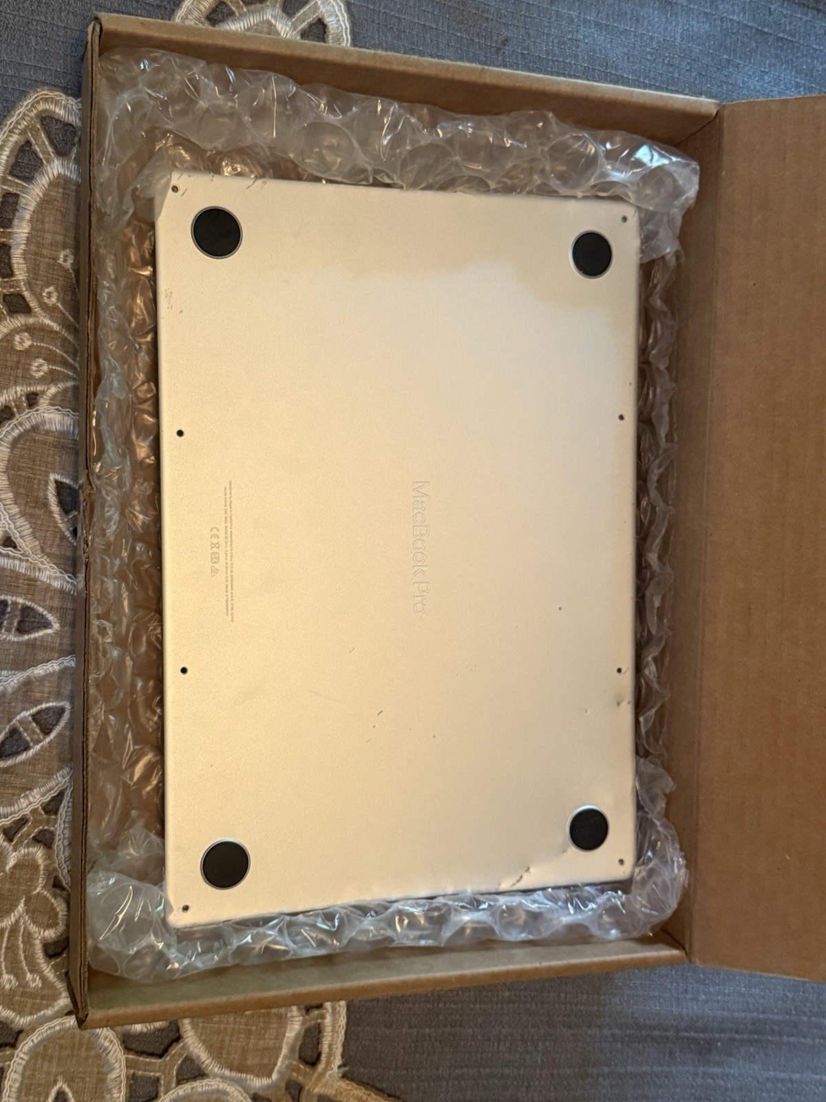 Apple MacBook Pro 14" M1 2021 A2442 bottom case Silver new genuine Apple part