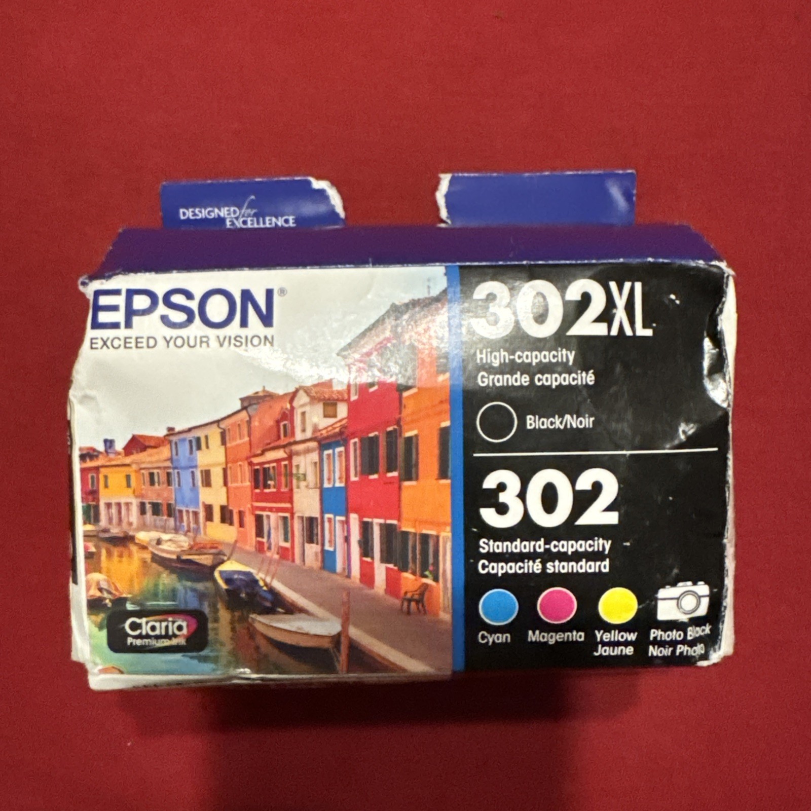 Epson 302XL 302 Ink 5 Pack T302XL-BCS Multicolor New Sealed 11/2028