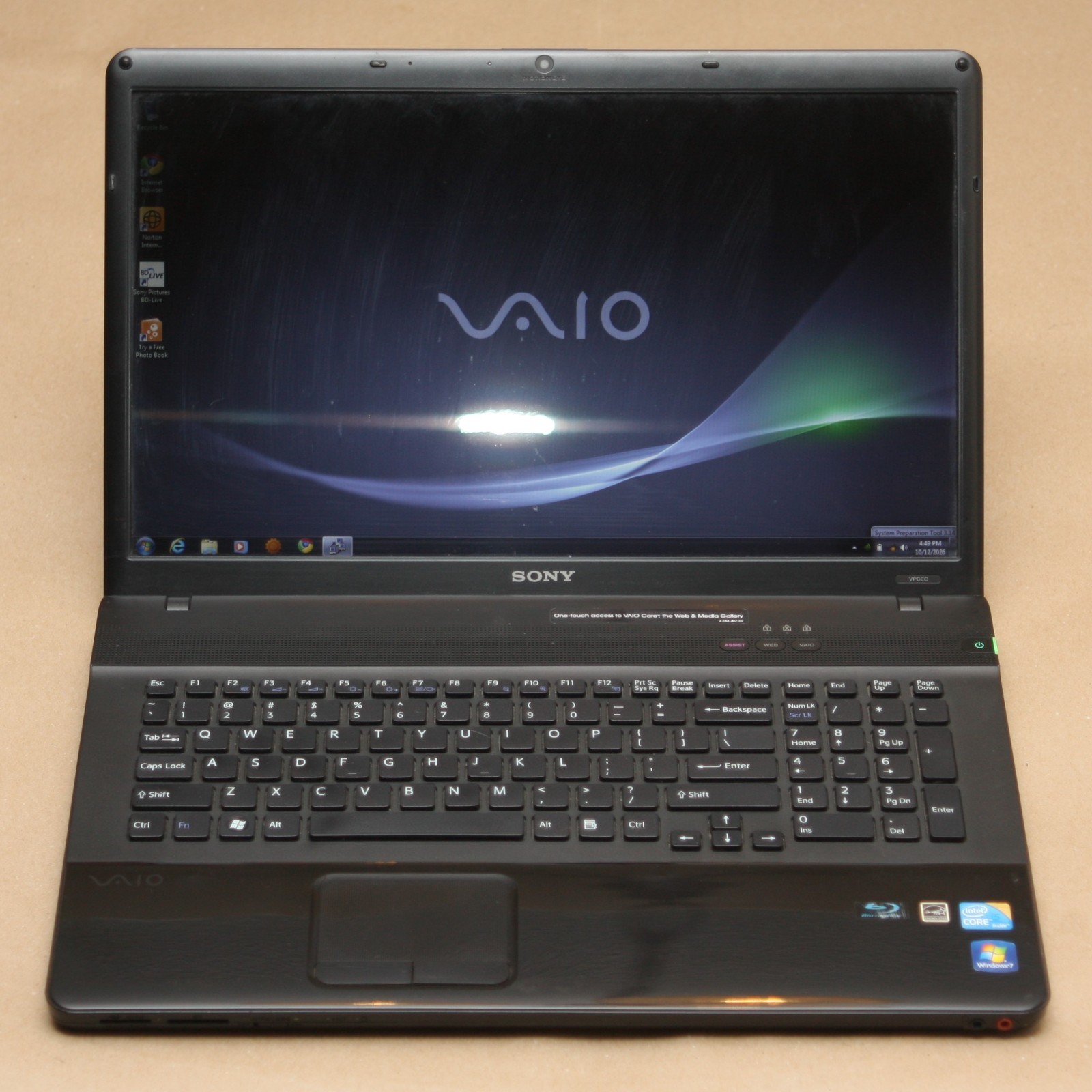 Sony VAIO VPCEC3DFX/BJ Core i5-460M Radeon HD 5470 500GB HDD 4GB RAM Windows 7