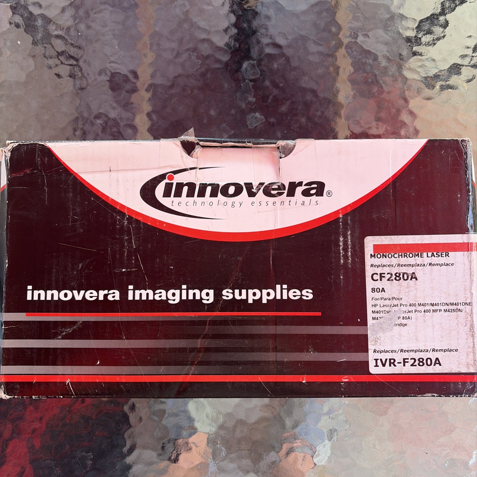 Innovera IVRF280A Replacement Cartridge Cf280a HP (80a) Toner, Black