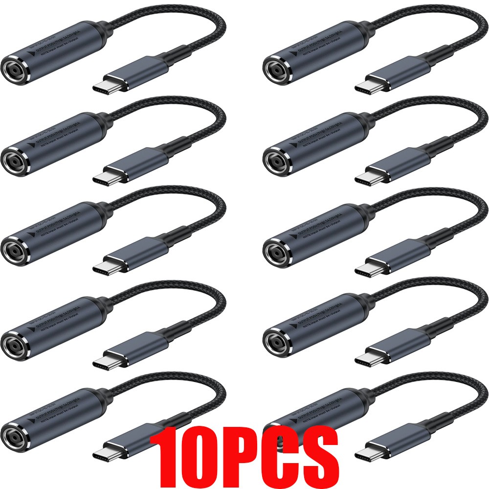 Lot 10 - 100 For HP DELL 100W 7.4mm Power Adapter Converter Cable To USB-C Port#