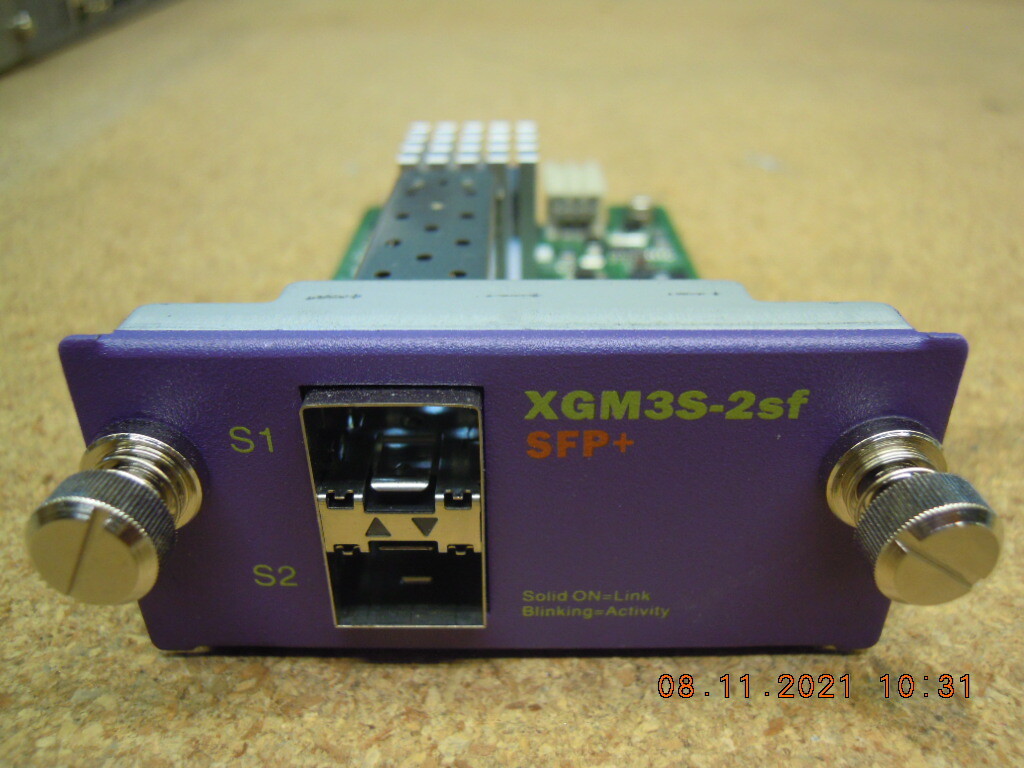 Extreme Networks 16126 XGM3S-2SF 2-Ports 10GbE SFP+ Interface Module * Tested