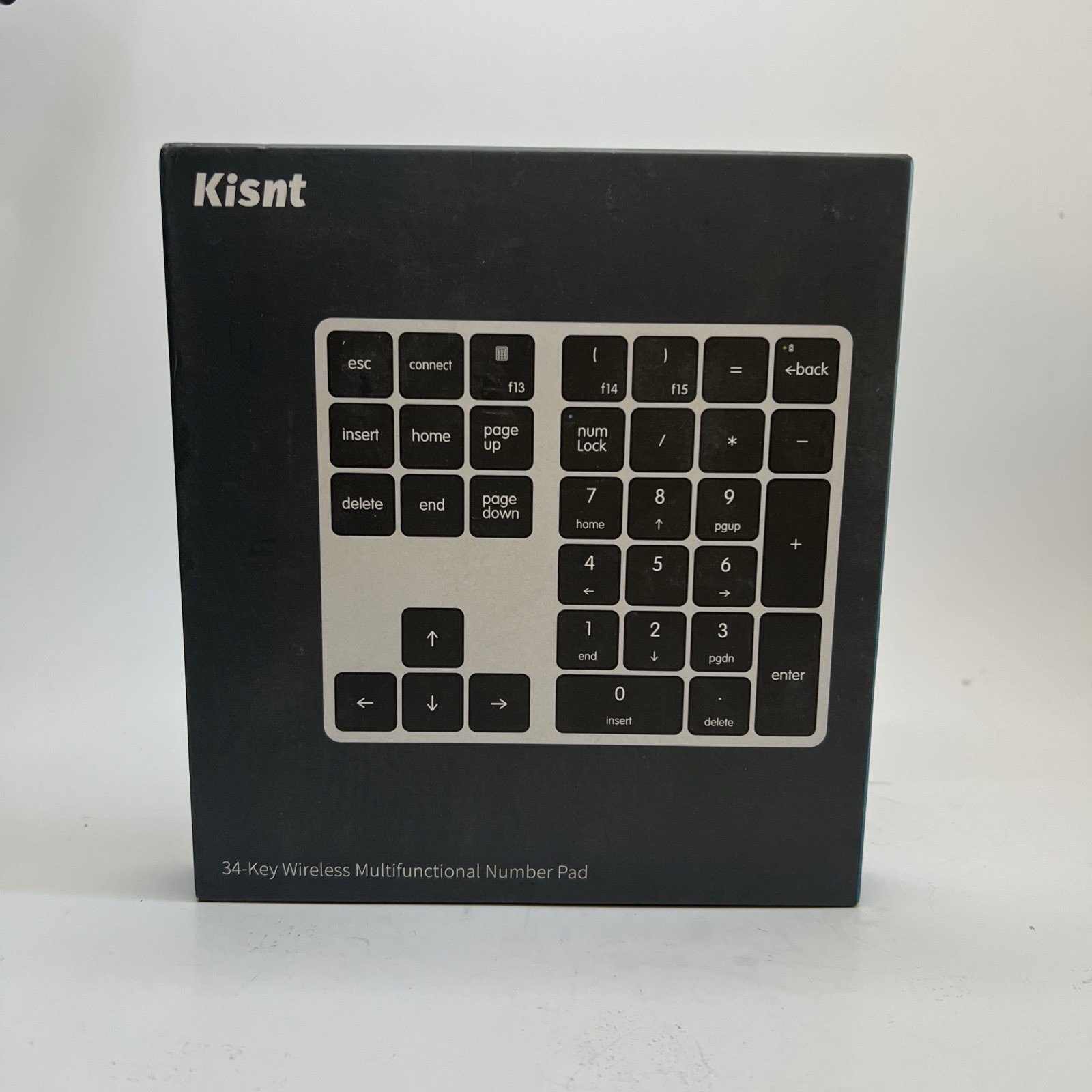 Kisnt 34 Key wire Number Pad 34 Numeric Keypad slim Black