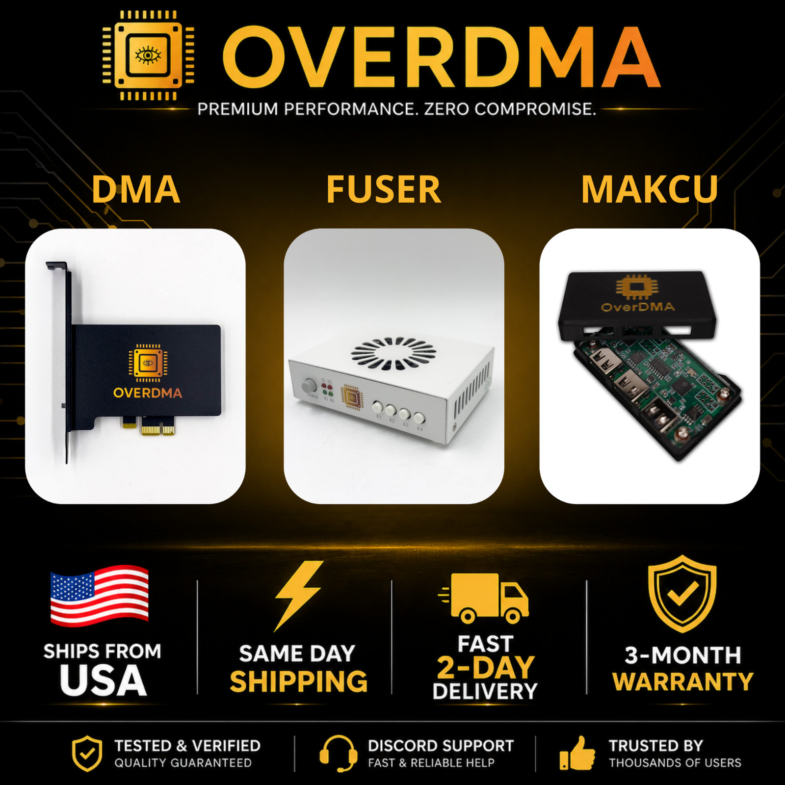 DMA 75T  + HDMI Fuser + MAKCU (Case OverDMA Incluido) – DMA Bundle 75T