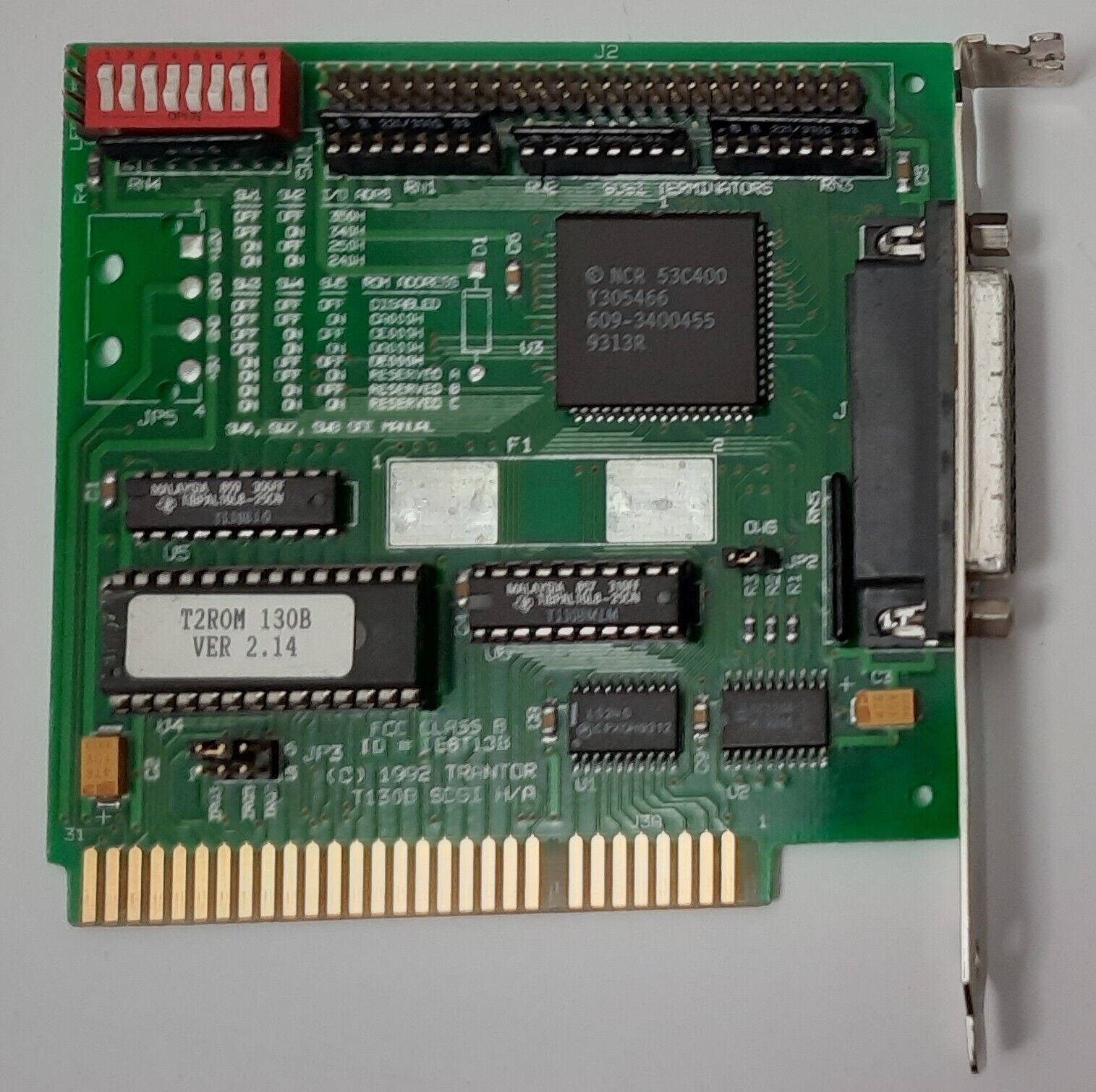 NEC / Trantor T130B 8-bit ISA SCSI Controller (Bootable, Retro, 1993)