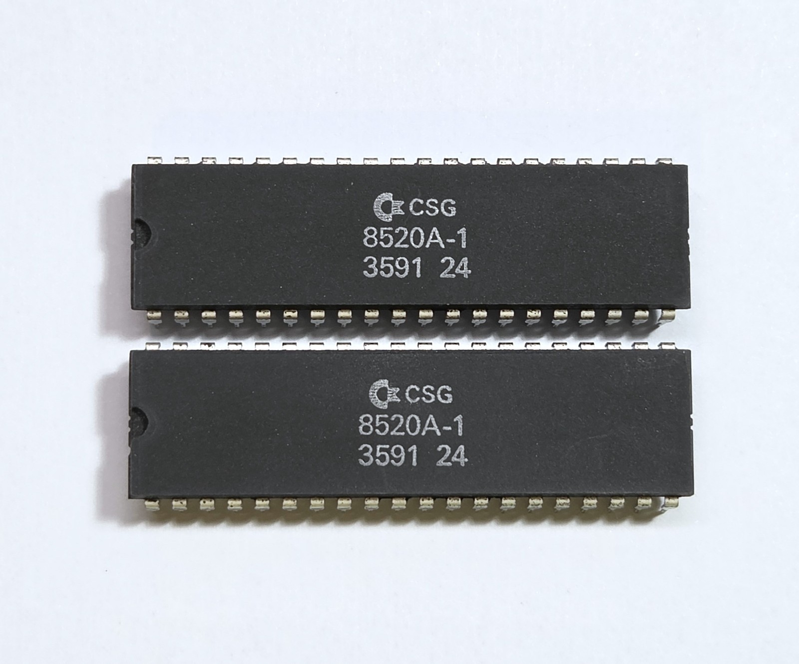 2 x CSG/MOS 8520A CIA Chip PAIR for Commodore AMIGA Fully Tested #3591 500/3000