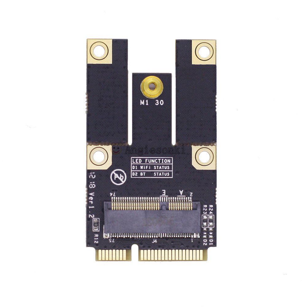 NGFF Key E to Mini PCI-E Adapter for Intel 9260 BCM94352Z WiFi Converter