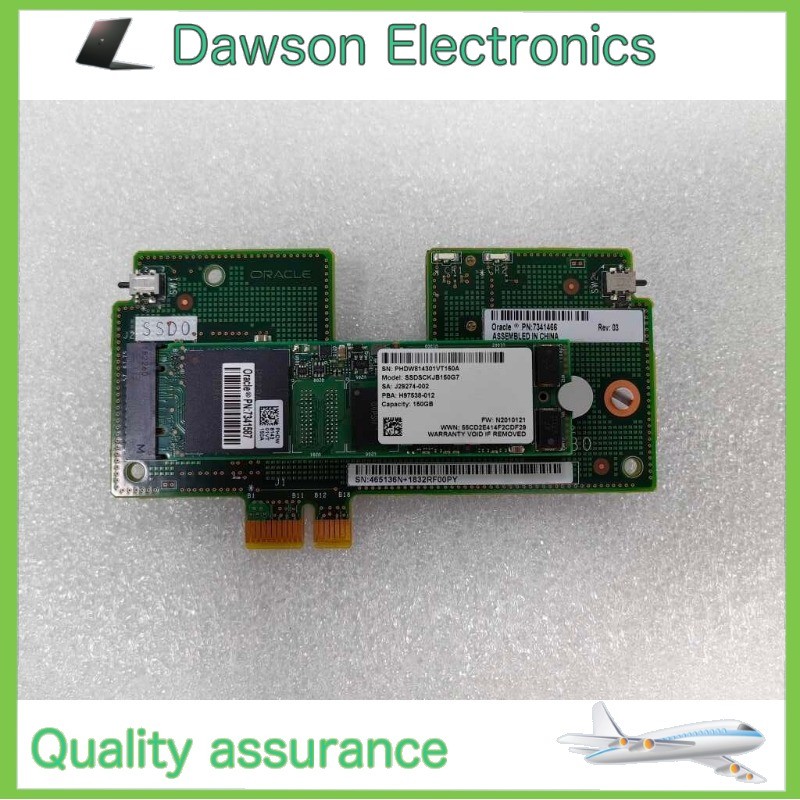 Sun Oracle Dual M.2 Riser Card 7341466 + 1x 150GB SATA M.2 SSD 7341587 for X7-2L