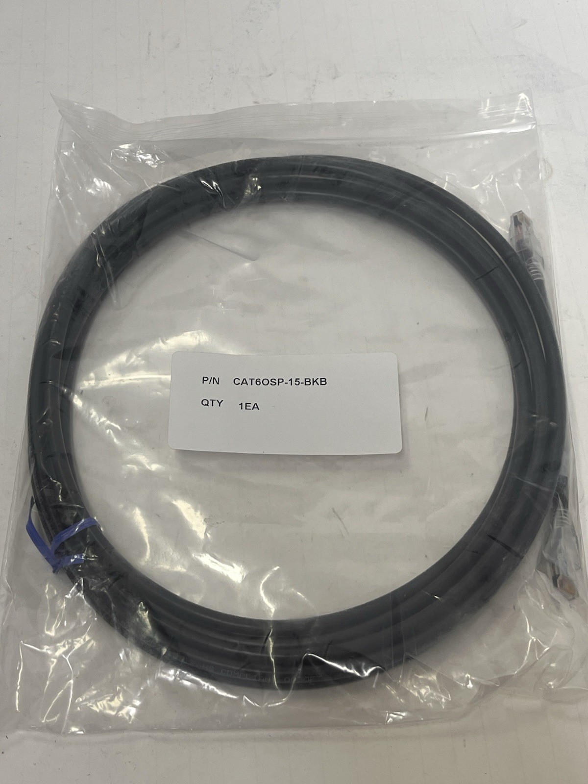 Lynn Electronics Cat 6 - 15ft Patch Network Cable CAT6OSPSH-15-BKB  USA