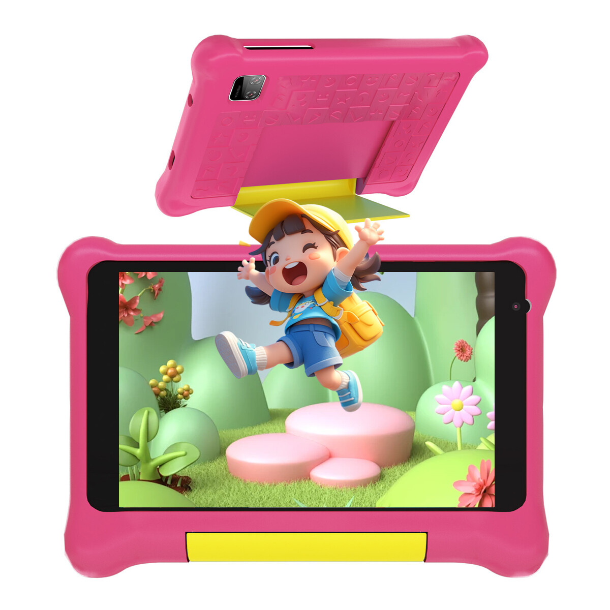 Urao Kids Tablet 7 inch Android 12 Tablet 2+32GB Shockproof Pink Touch Screen US
