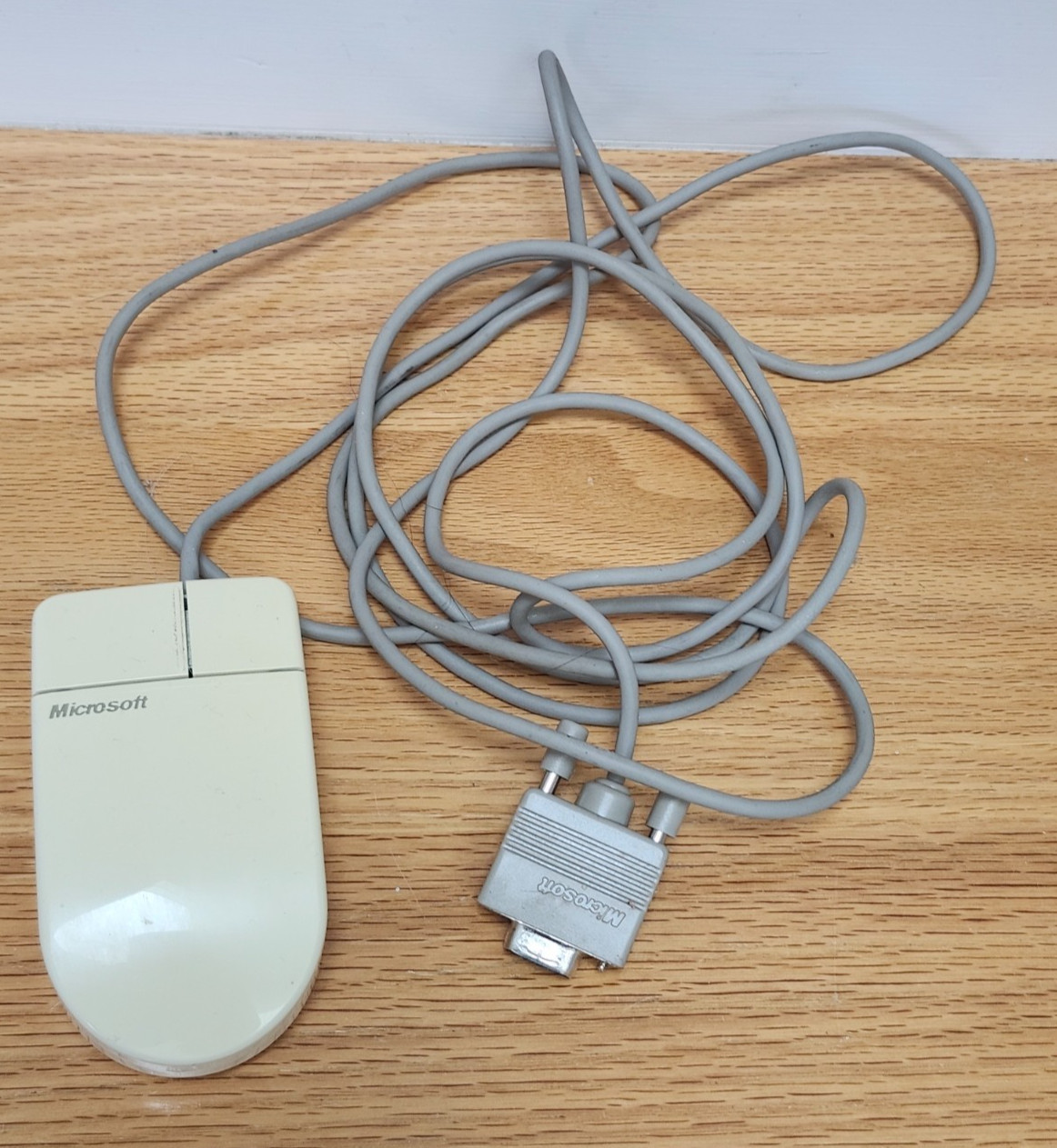 Microsoft Vintage Retro Serial PS/2 Compatible Mouse C3K5K5COMB - 