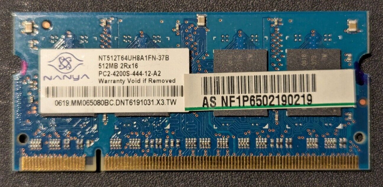 NANYA 512MB SO-DIMM DDR2 PC2-4200S