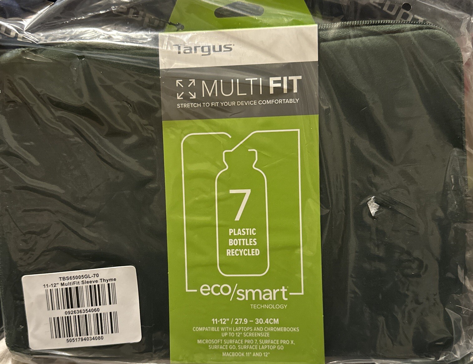 Targus TBS650005GL-70 MultiFit with EcoSmart - THYME - 11-12” (27.9-30.4 CM)