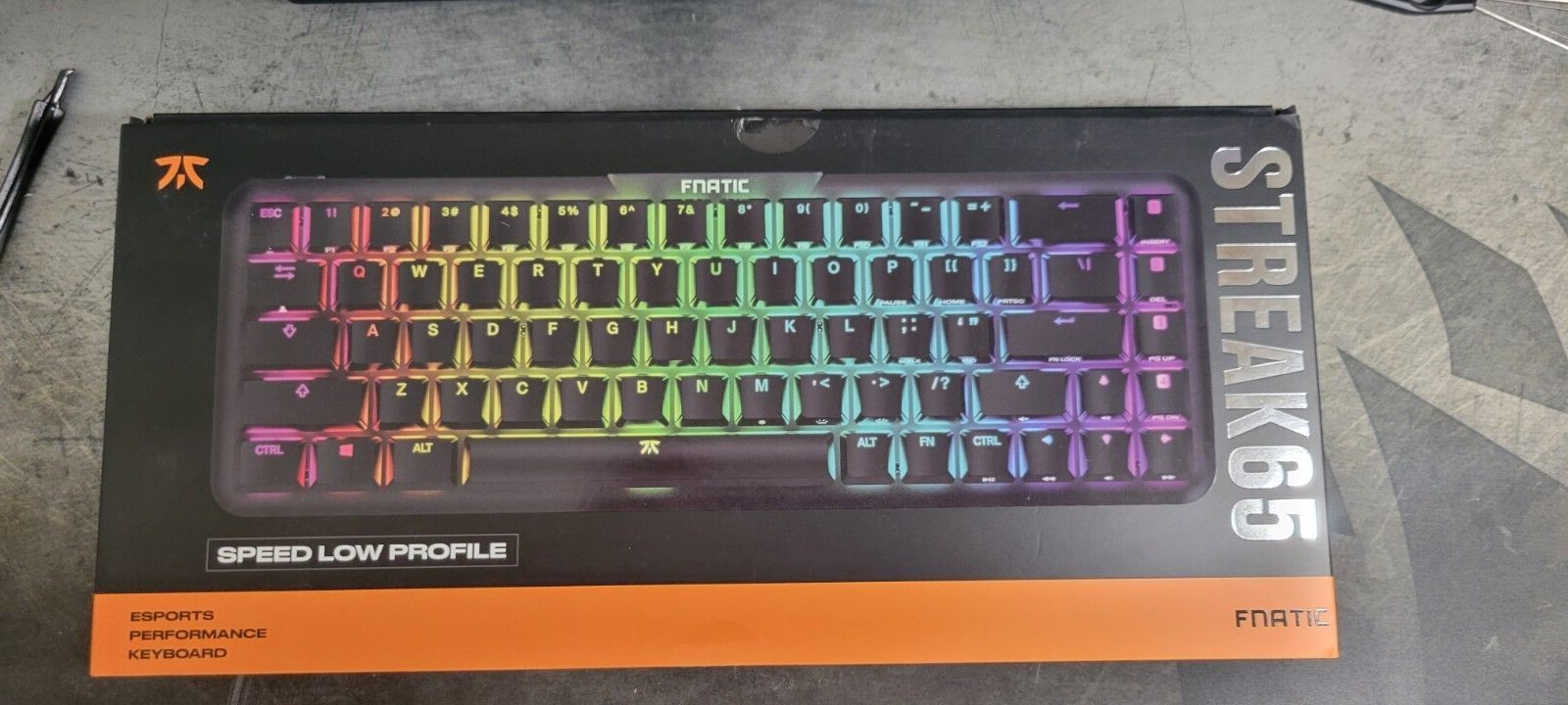 Fnatic STREAK65 LP | Black | Compact RGB Gaming Mechanical Keyboard Speed Swi...