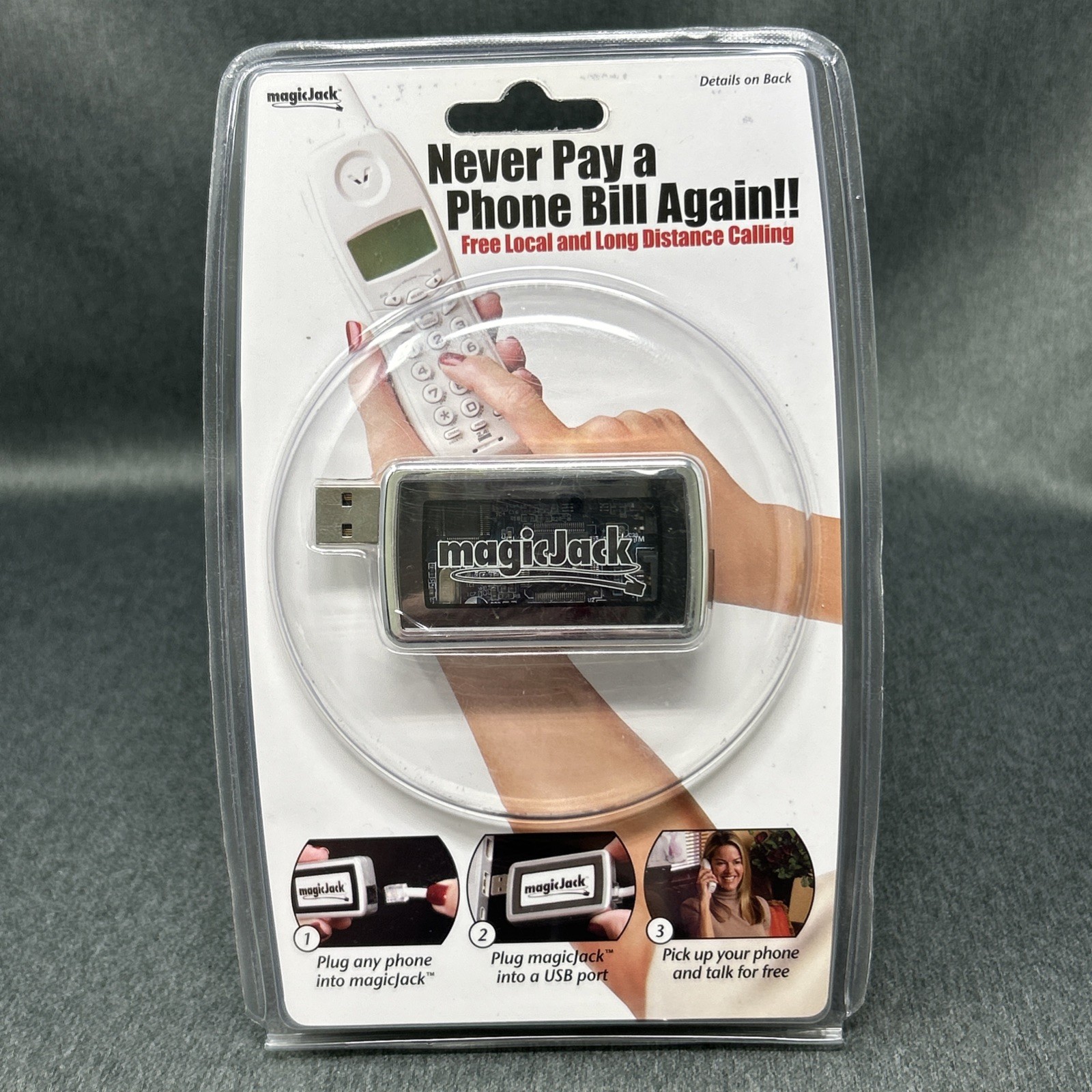 SEALED MagicJack Original Model A921 USB VoIP Internet Phone Adapter NEW