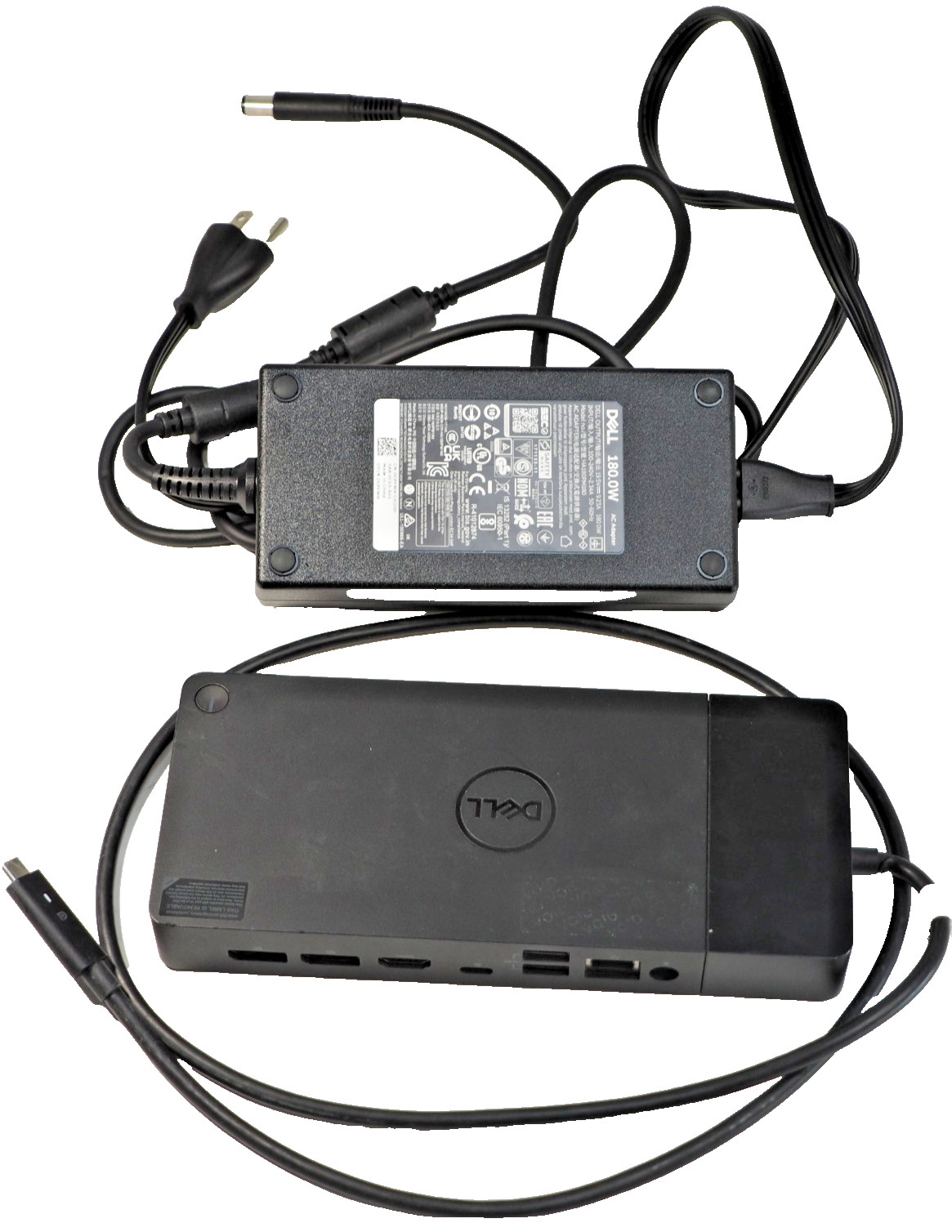 Dell Performance Dock 4JXDM K20A K20A001 USB-C Docking w/Dell 180w Power Supply