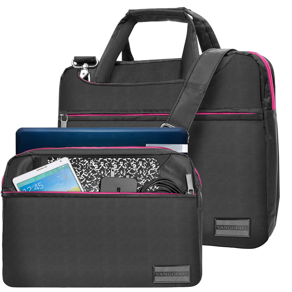 For 13" Microsoft Surface Laptop Pro 9 VanGoddy School Crossbody Bag Briefcase