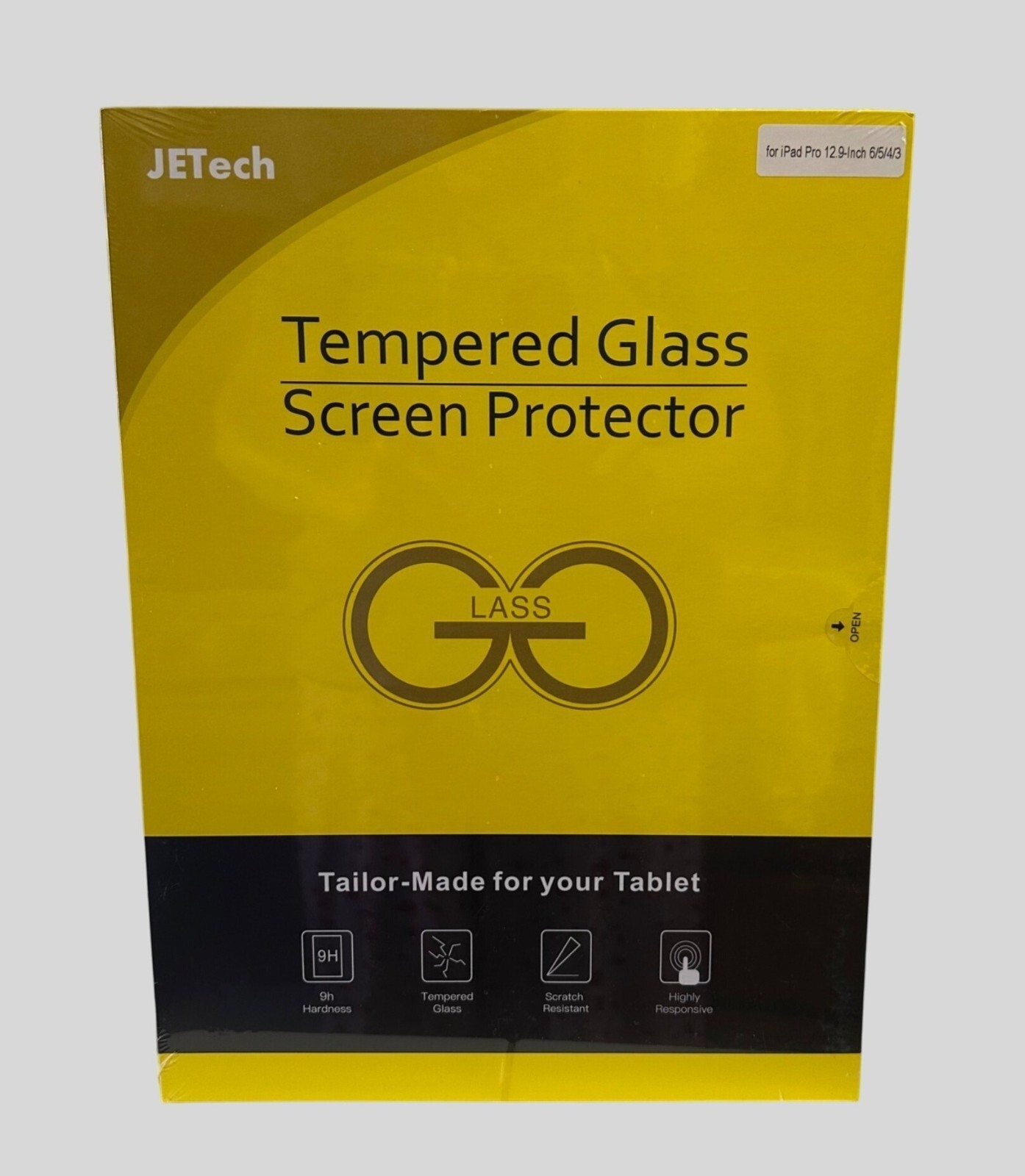 JETech Tempered Glass Screen Protector For iPad Pro 12.9 Inch 6th/5th/4th Gen