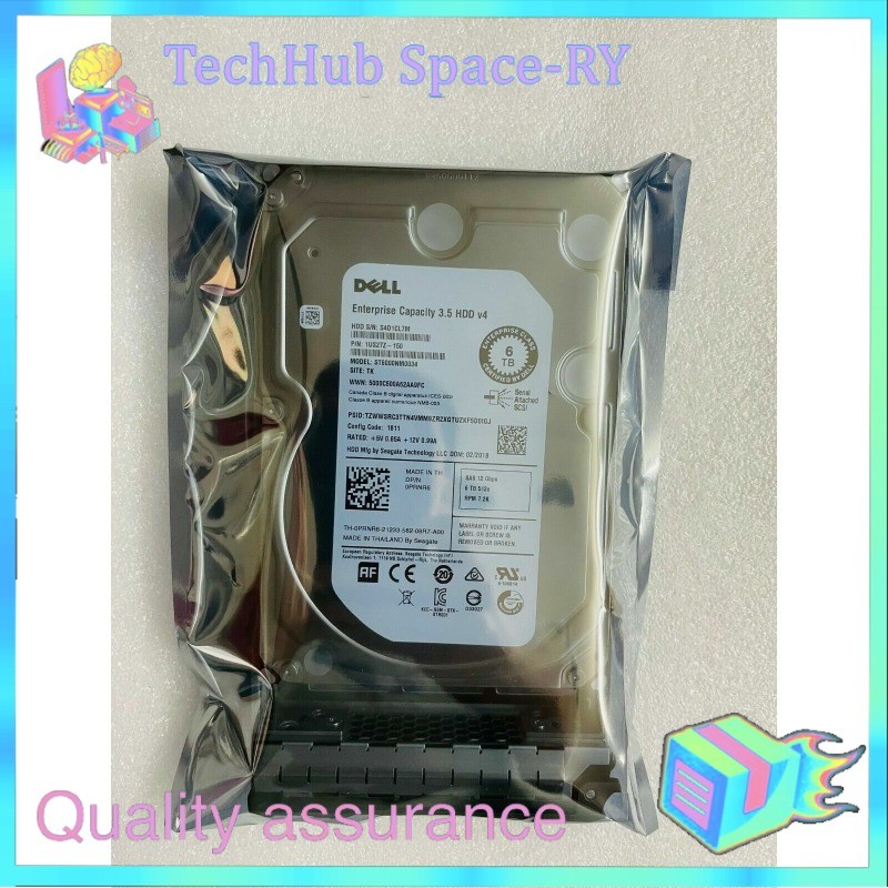 Dell 6TB 12G 7.2K 3.5 SAS FOR R630 R530 R730 T510 T520 T610 T620 T710 T630 T720