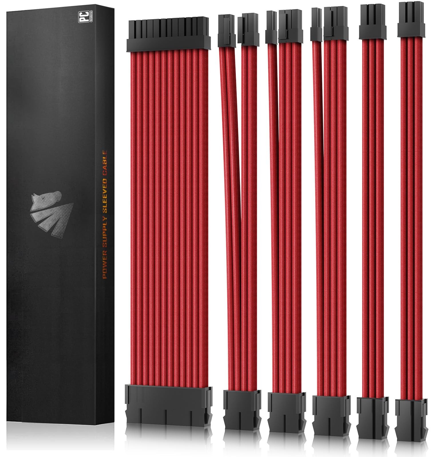 Asiahorse Customization Mod Sleeve Extension Power Supply Cable Kit 18AWG