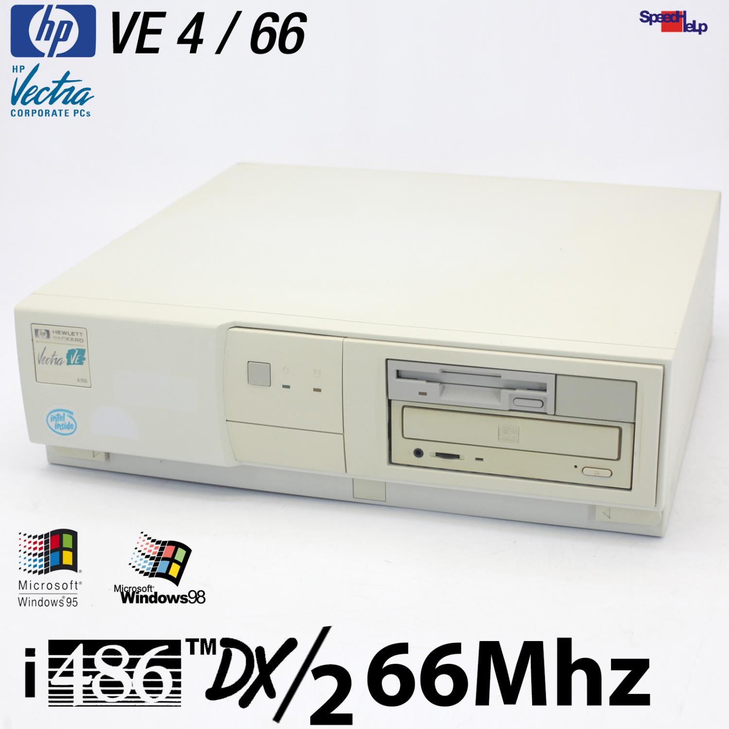 HP VECTRA VE 4 / 66 COMPUTER PC INTEL 486 DX/2 66MHZ RS-232 PARALLEL 80486 RETRO