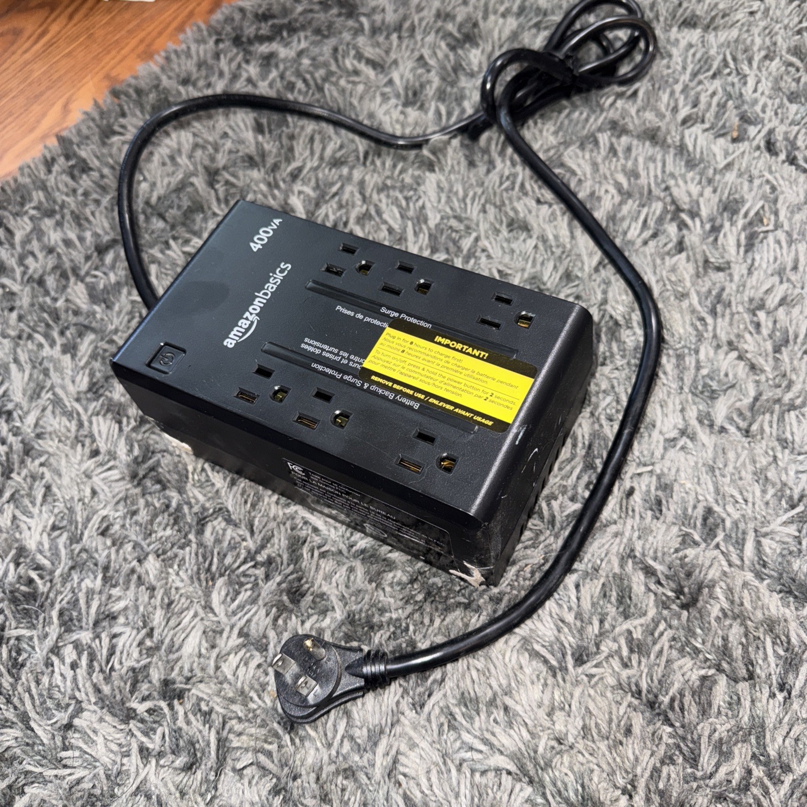 Amazon Basics ABST400 400VA 255W Surge Protector Battery Backup 