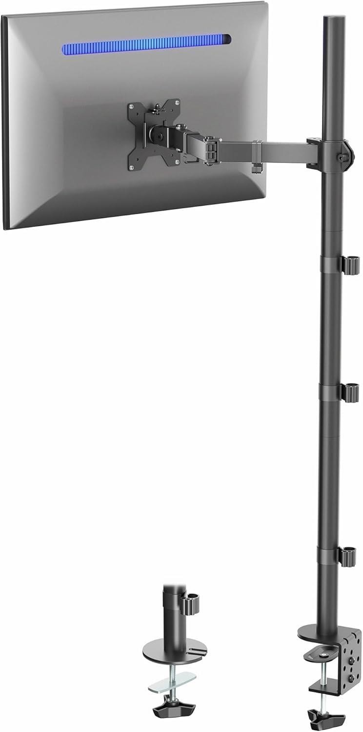 VIVO STAND-V011 Single Monitor Mount Extra Tall Adjustable Stand