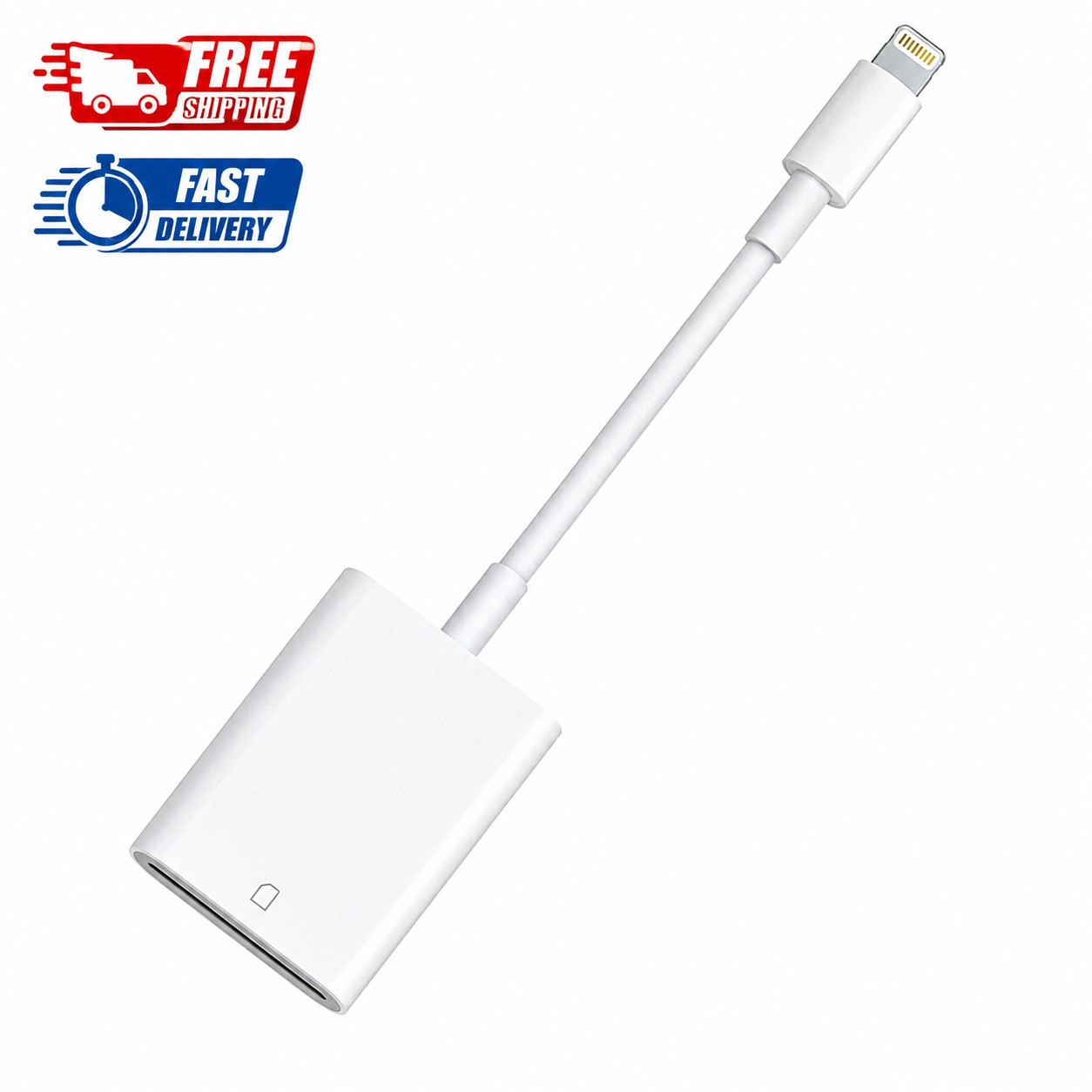 Apple MFi Certified Lightning to SD Card Camera Reader for iPhone iPad Memory Ad