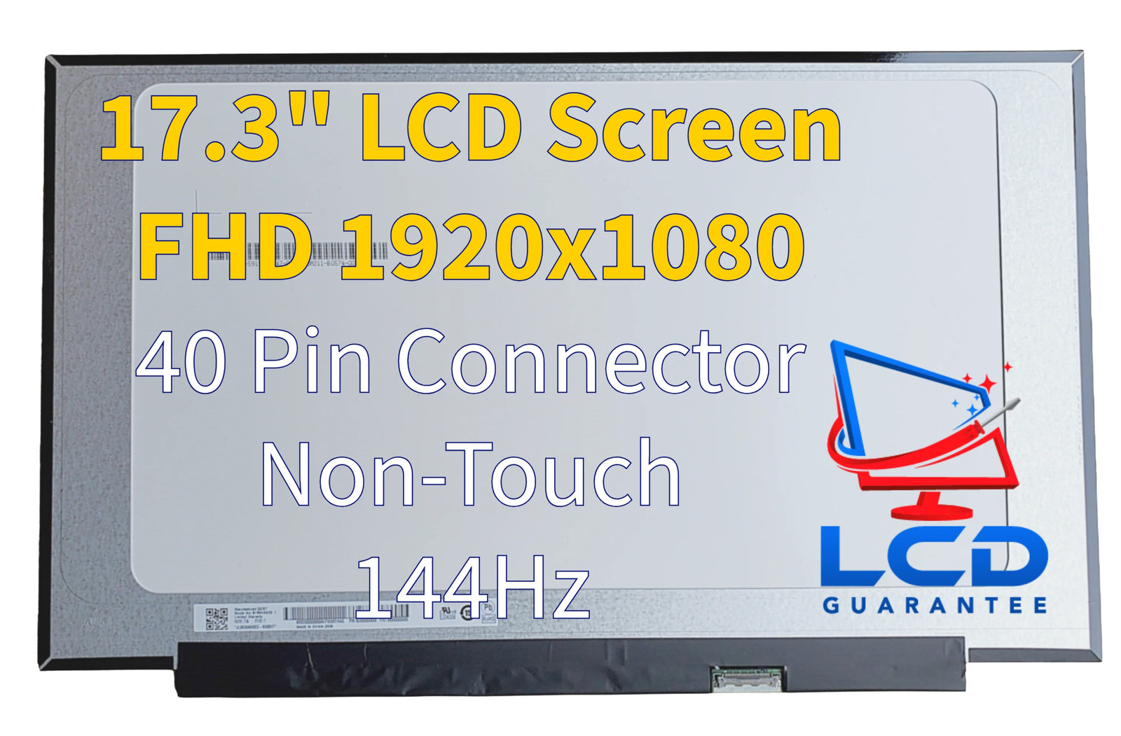 MSI Vector 17 HX A13VIG FHD 144Hz 17.3" Non-Touch Replacement LCD Laptop Screen
