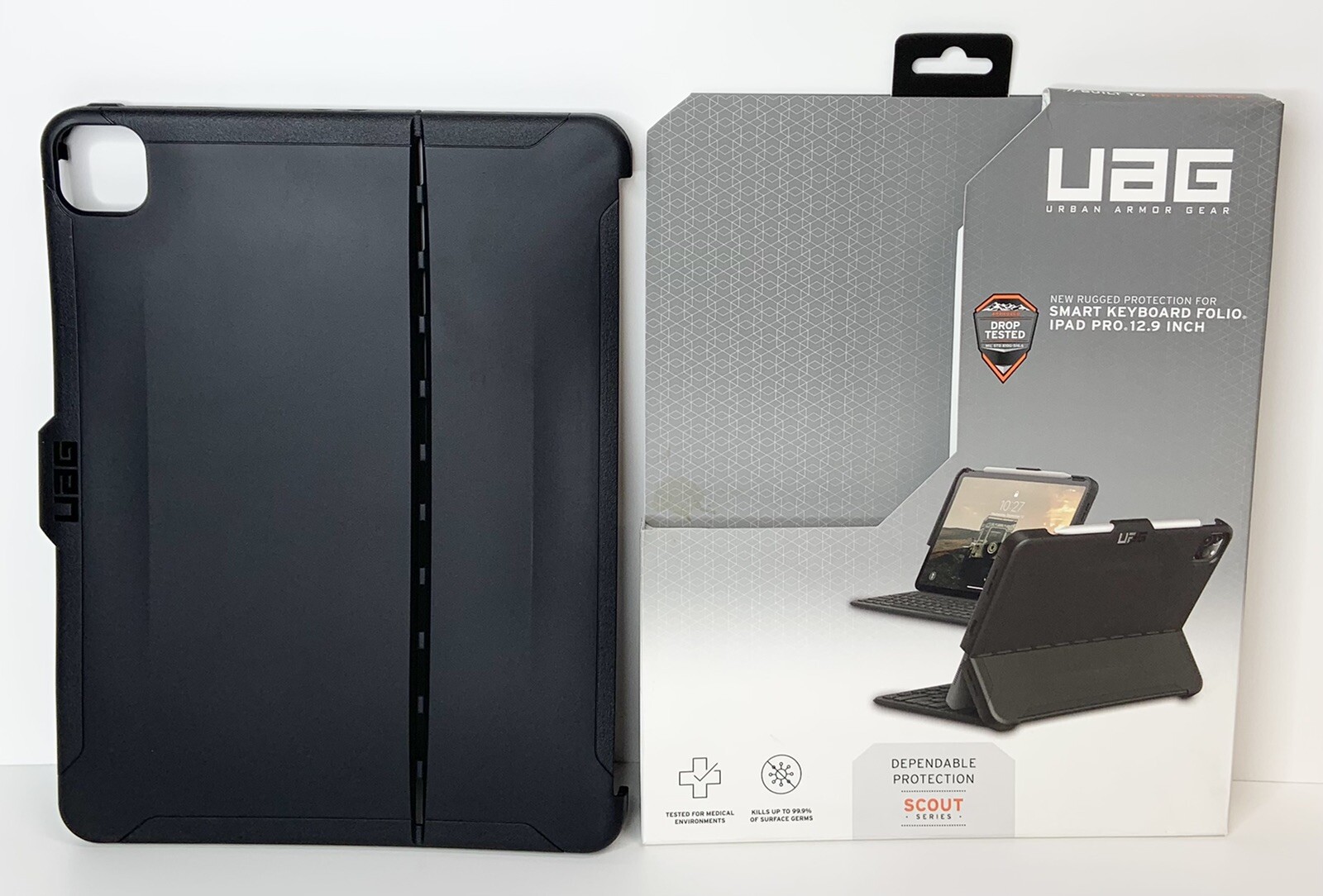 UAG - Scout Folio Case for Apple iPadPro 12.9" (4th Generation 2020) - Black