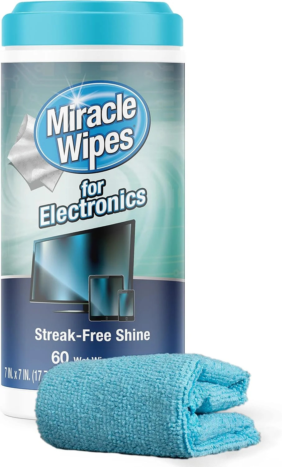MiracleWipes for Electronics Cleaning - Screen Wipes Designed for TV, Phones, Mo