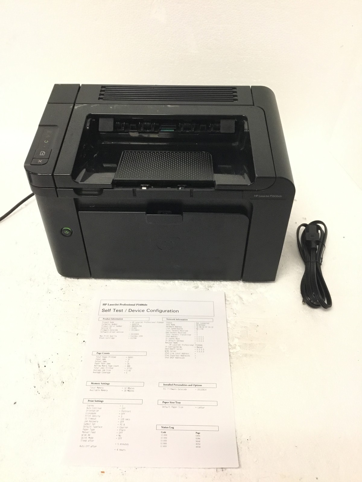 HP LaserJet Pro P1606dn CE749A Network Duplex Laser Printer 32MB 54K Pages