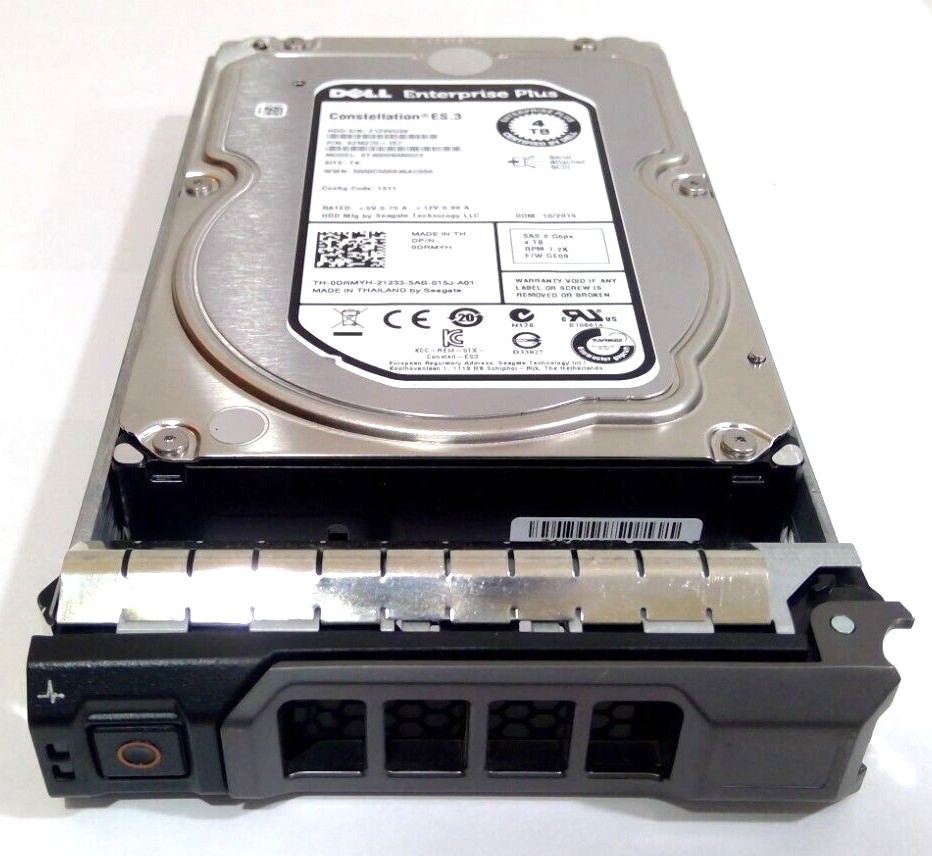 Dell Enterprise Plus 4TB 7.2K 6Gb/s SAS 3.5" HDD R720 R730 XD 0DRMYH Health 100%