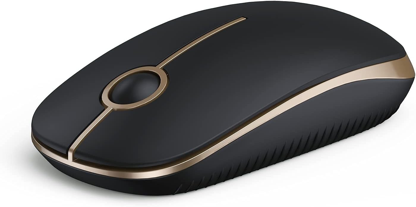 VssoPlor Wireless Mouse, 2.4G Slim Portable Computer Mice with Nano Receiver