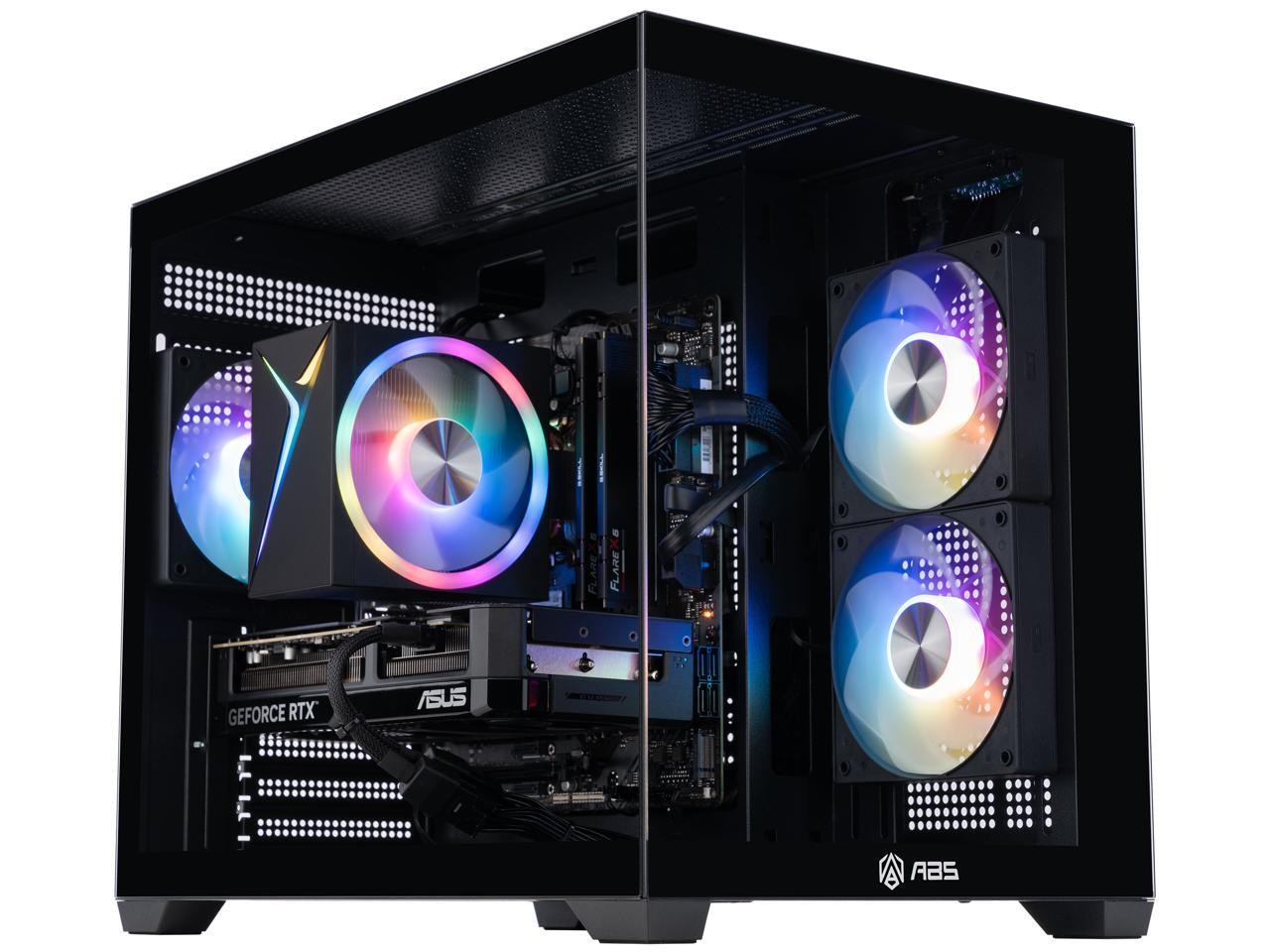 ABS Flux II Aqua Gaming PC - Windows 11 - Intel Core i7-14700F - GeForce RTX 507