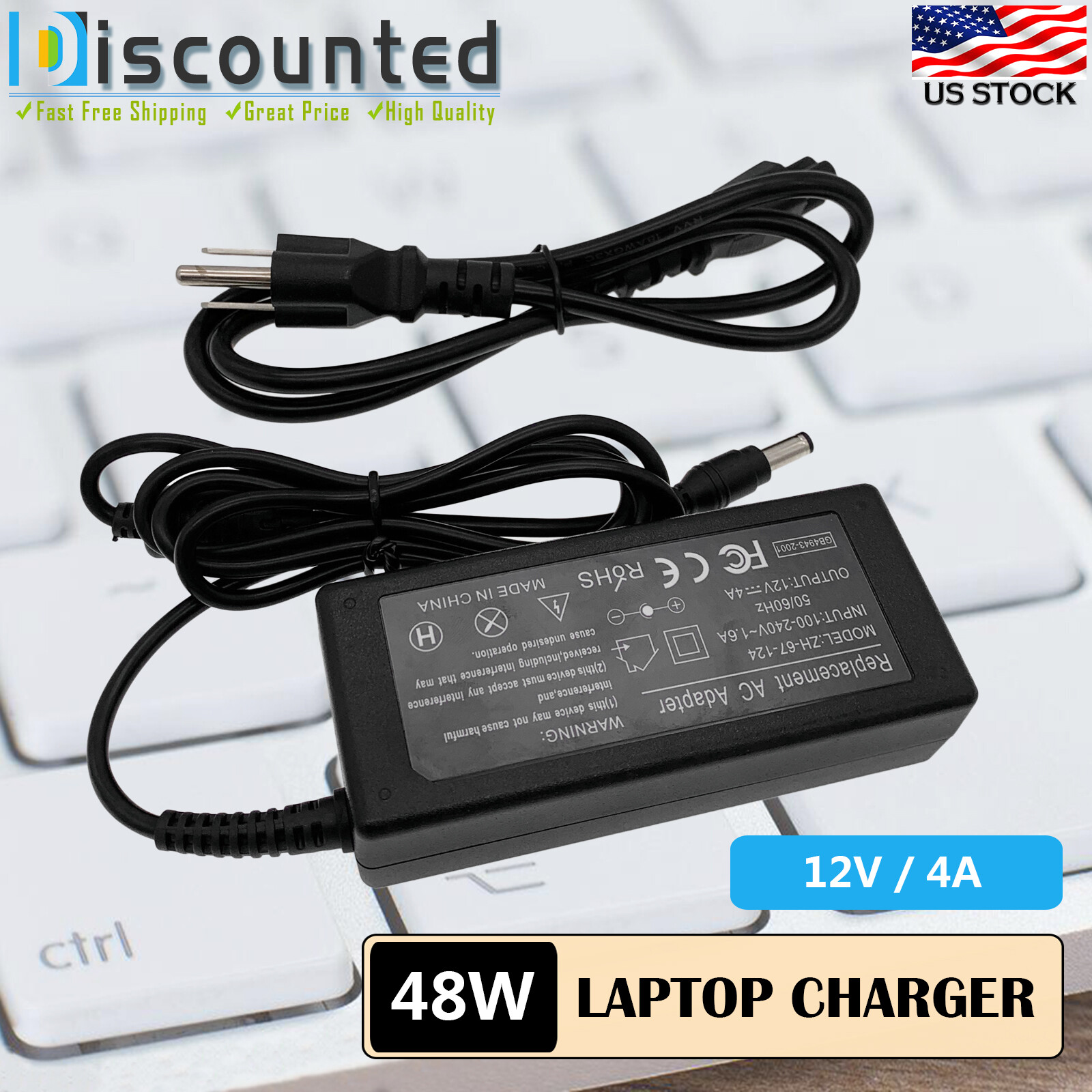 New 12V AC Adapter Charger for TASCAM DP-01FX/CD Porta Studio Power Supply Cord