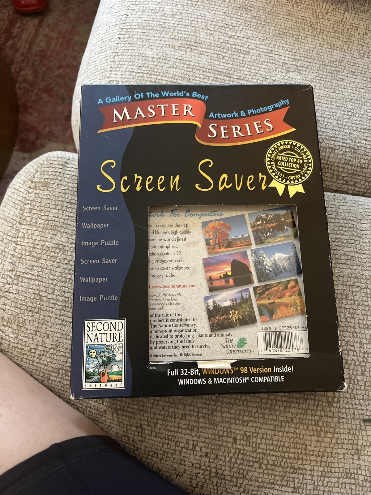 Second Nature Master Series Waterscapes CD-ROM Windows 95 or 98 Wallpaper in box