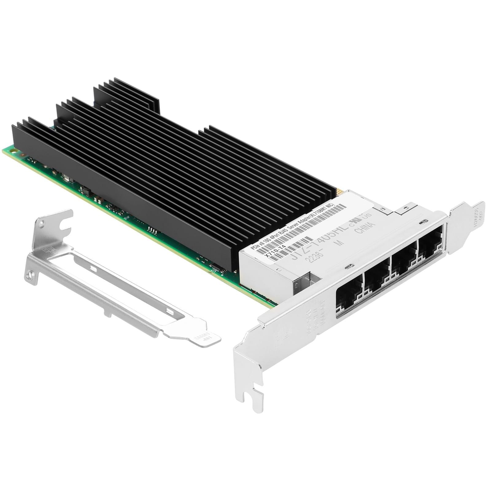 PCIe Ethernet Network Card for Intel X710-T4 XL710BM1 Chipset PCIe 3.0 X8 10Gb 4