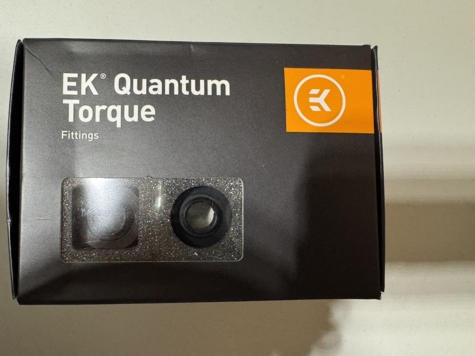 EKWB EK-Quantum Torque HDC-16 Black With Nickel Rings Rigid Compression Fittings
