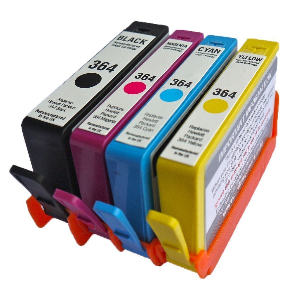 4x Ink Cartridges 364XL non-OEMFor HP Photosmart 5510 5511 7510 6510 B109 B210