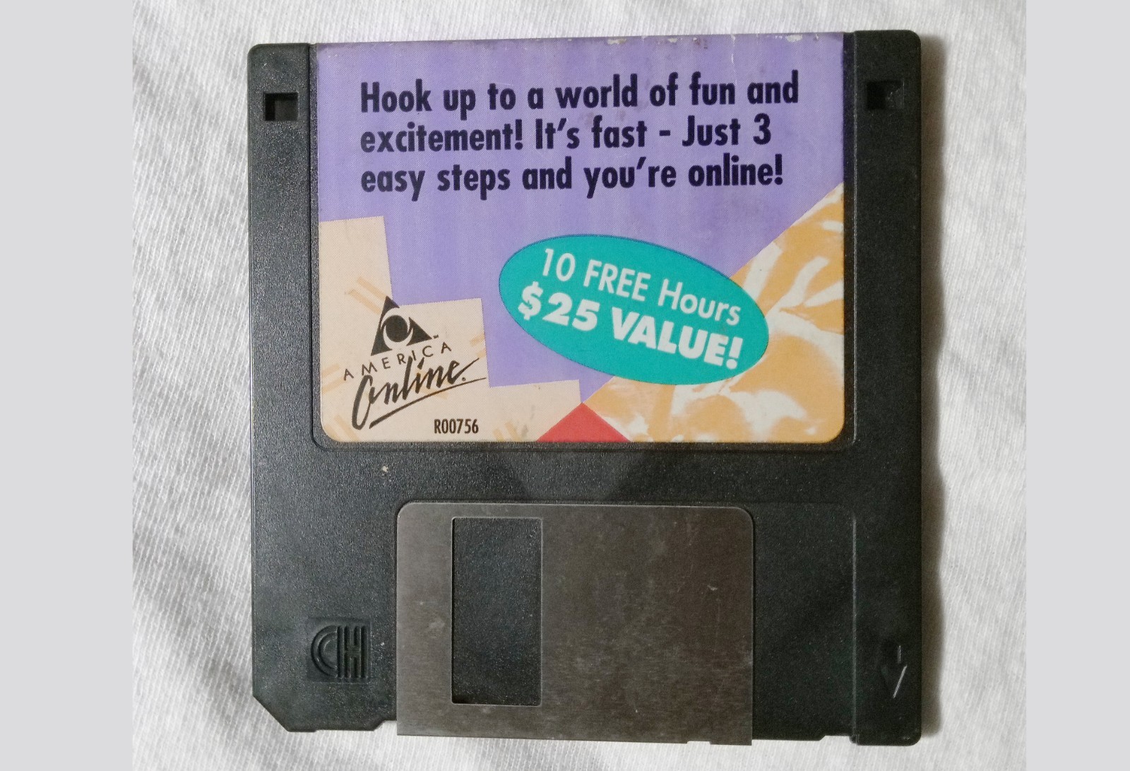 1995  AOL America Online 3.5 Floppy Disk Software 10 Free Hours