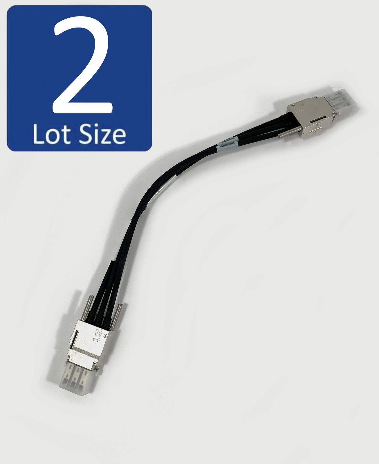 Open Box Lot of 2 Cisco Stack-T1-50CM Stackwise Stacking Cable 800-40403-01
