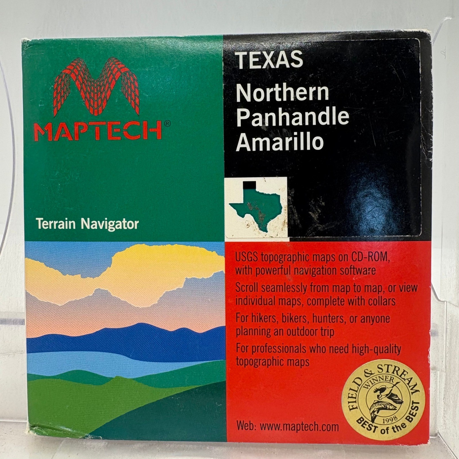 Maptech Terrain Navigator Texas Northern Panhandle Amarillo USGS Maps CD-ROM