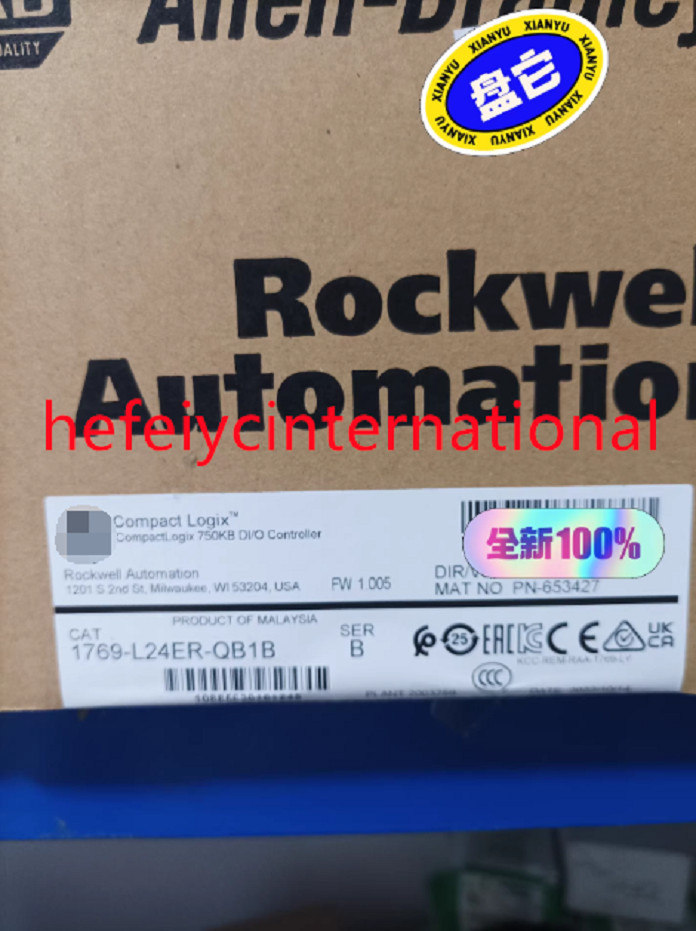 1769-L24ER-QB1B CompactLogix Controller New 1769-L24ER-QB1B