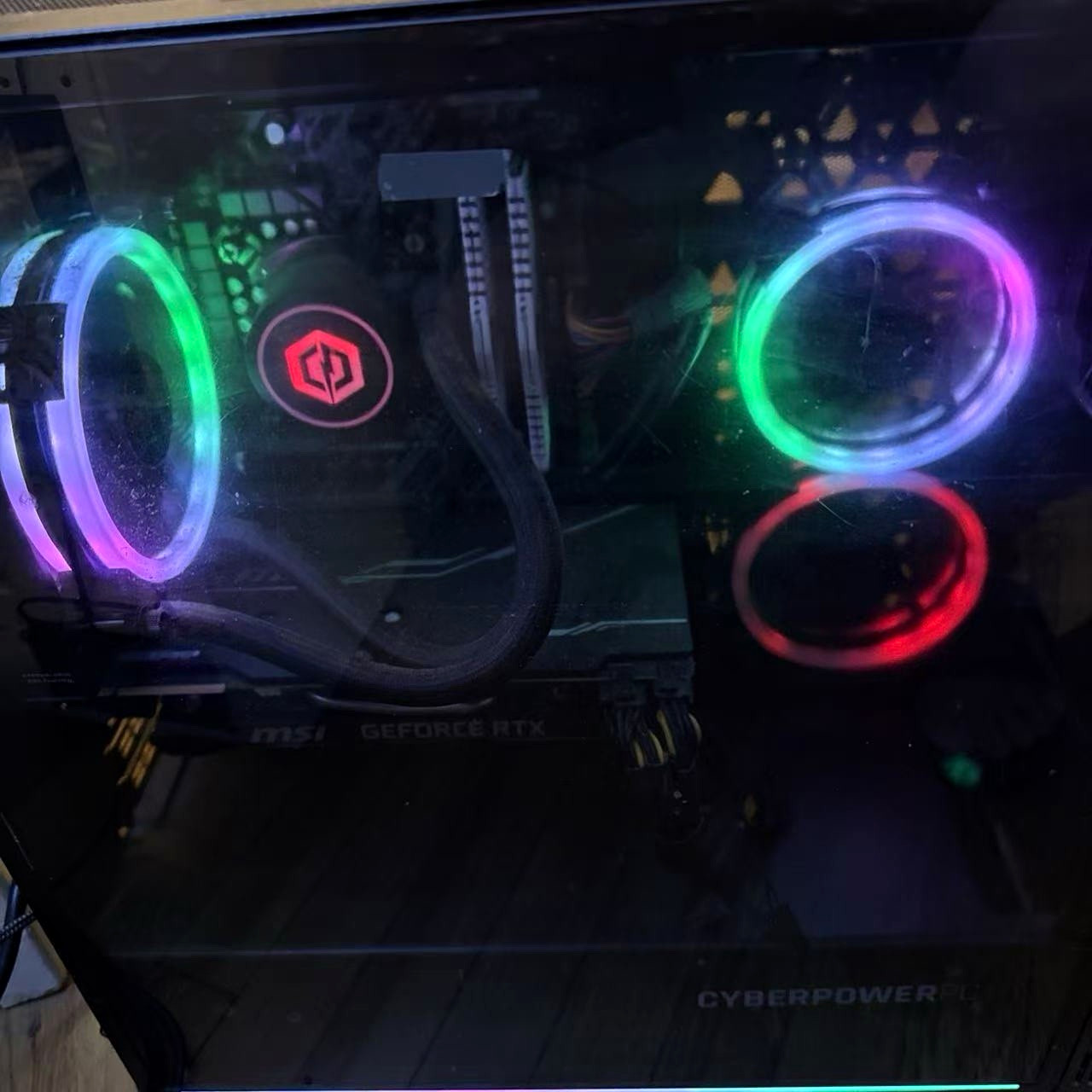 CyberPowerPC Gaming Desktop Tower Black RGB Lighting NVIDIARTX 2070 super