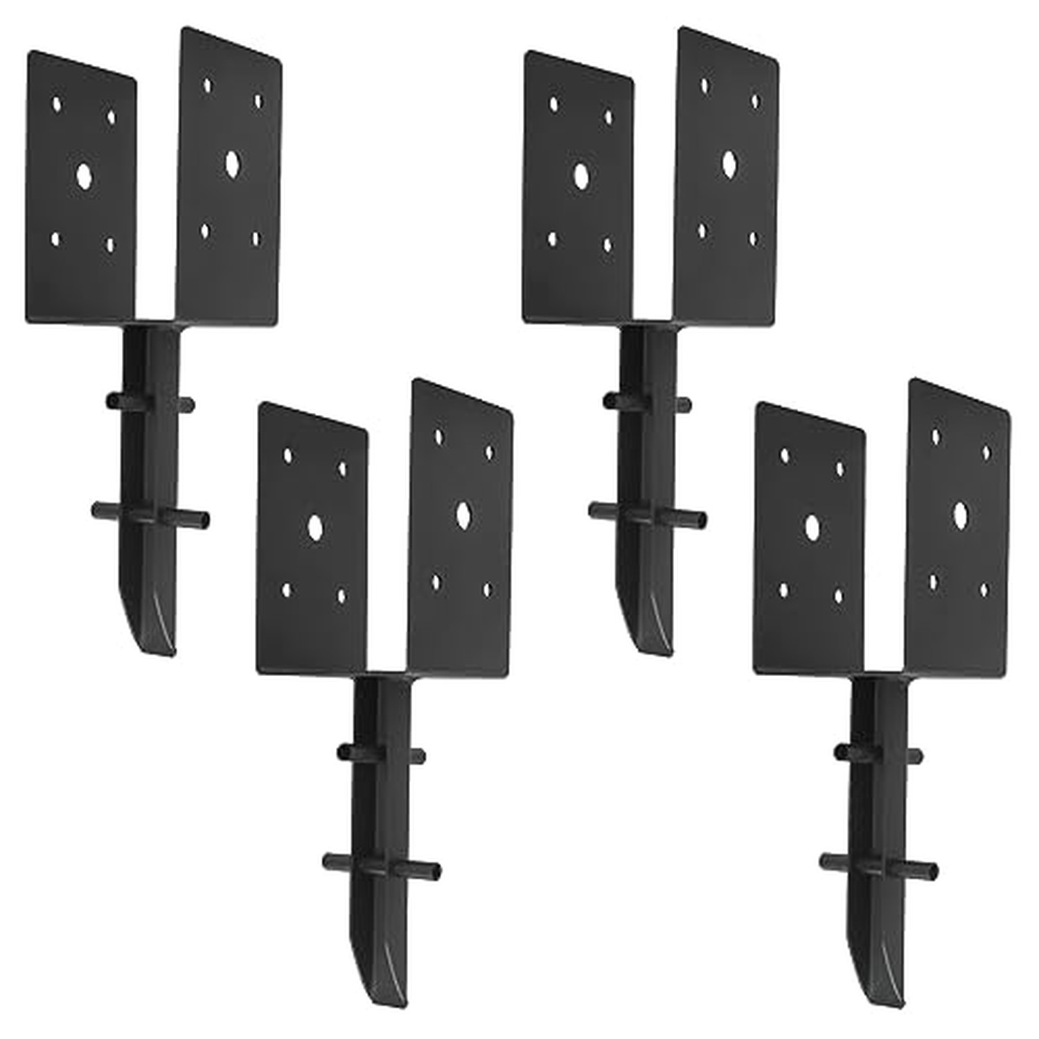 4 Pcs 4"x 4" Concrete Post Anchor (Fit 3.6"x3.6") Post| 4 Pcs