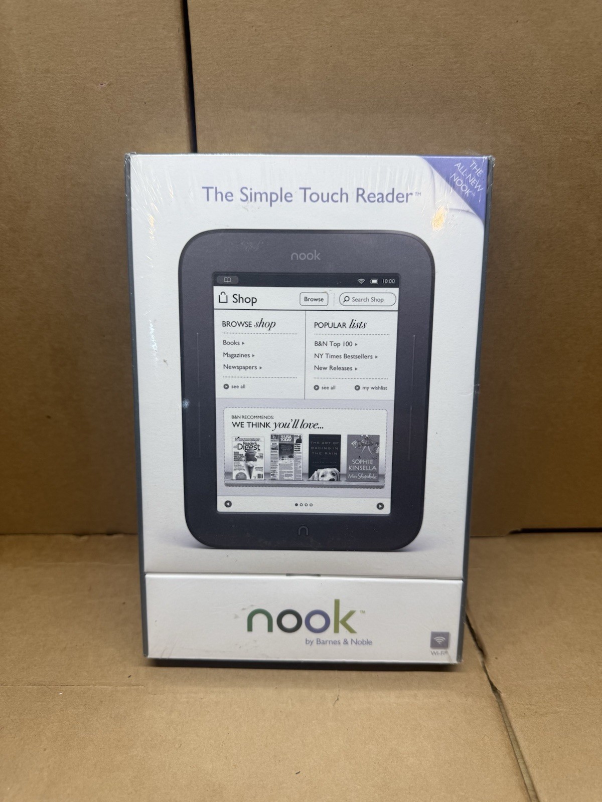Barnes & Noble NOOK Simple Touch Reader Black WiFi BNRV300 - Brand New Sealed